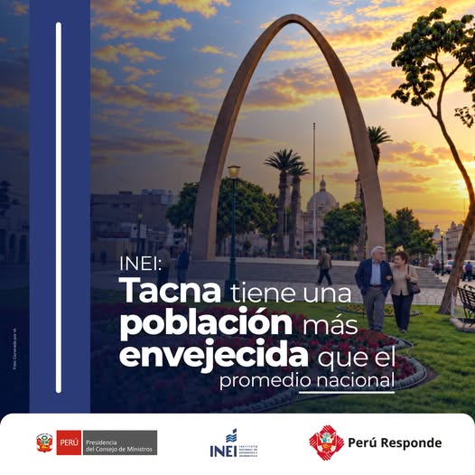DESCIENDE TAZA DE CRECIMIENTO POBLACIONAL EN TACNA A 1.7 ANUAL.